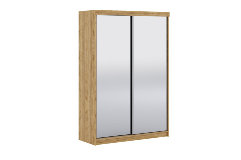 Szafa przesuwna Pola 150 cm w kolorze dąb craft złoty z 2 lustrami Szafa przesuwna Pola 150 cm w kolorze dąb craft złoty z 2 lustrami